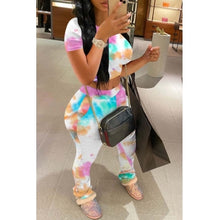 Load image into Gallery viewer, Tie-dye Two-piece Pants Set
