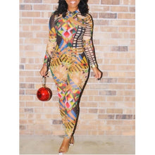 Load image into Gallery viewer, Euramerican Print Multicolor One-piece Jumpsuit
