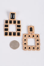Load image into Gallery viewer, Multi Square Gemstone Earring
