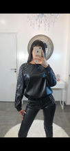 Load image into Gallery viewer, PVC Pearl top Co-Ord Tracksuit
